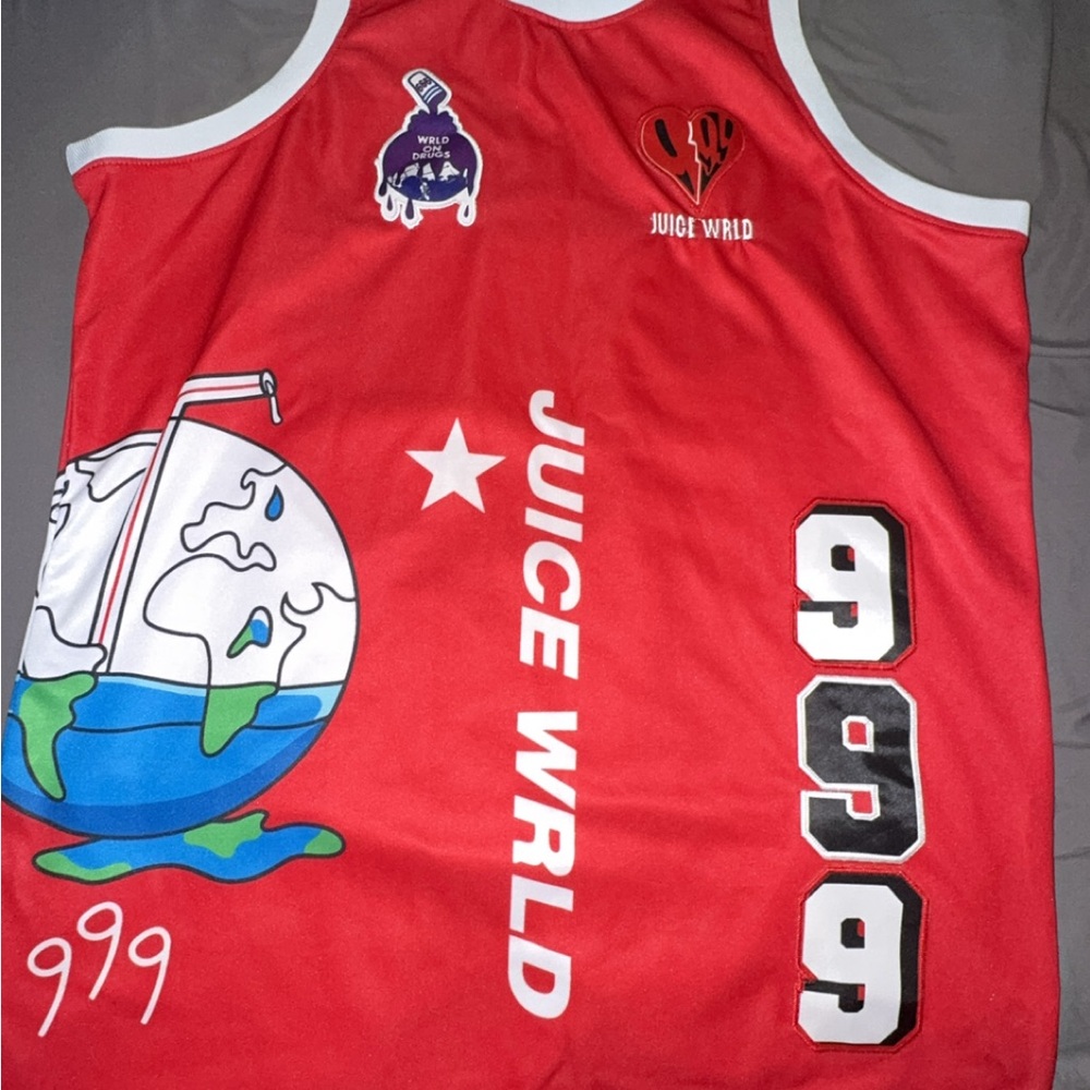 Juice Wrld Red Graphic Tank Top